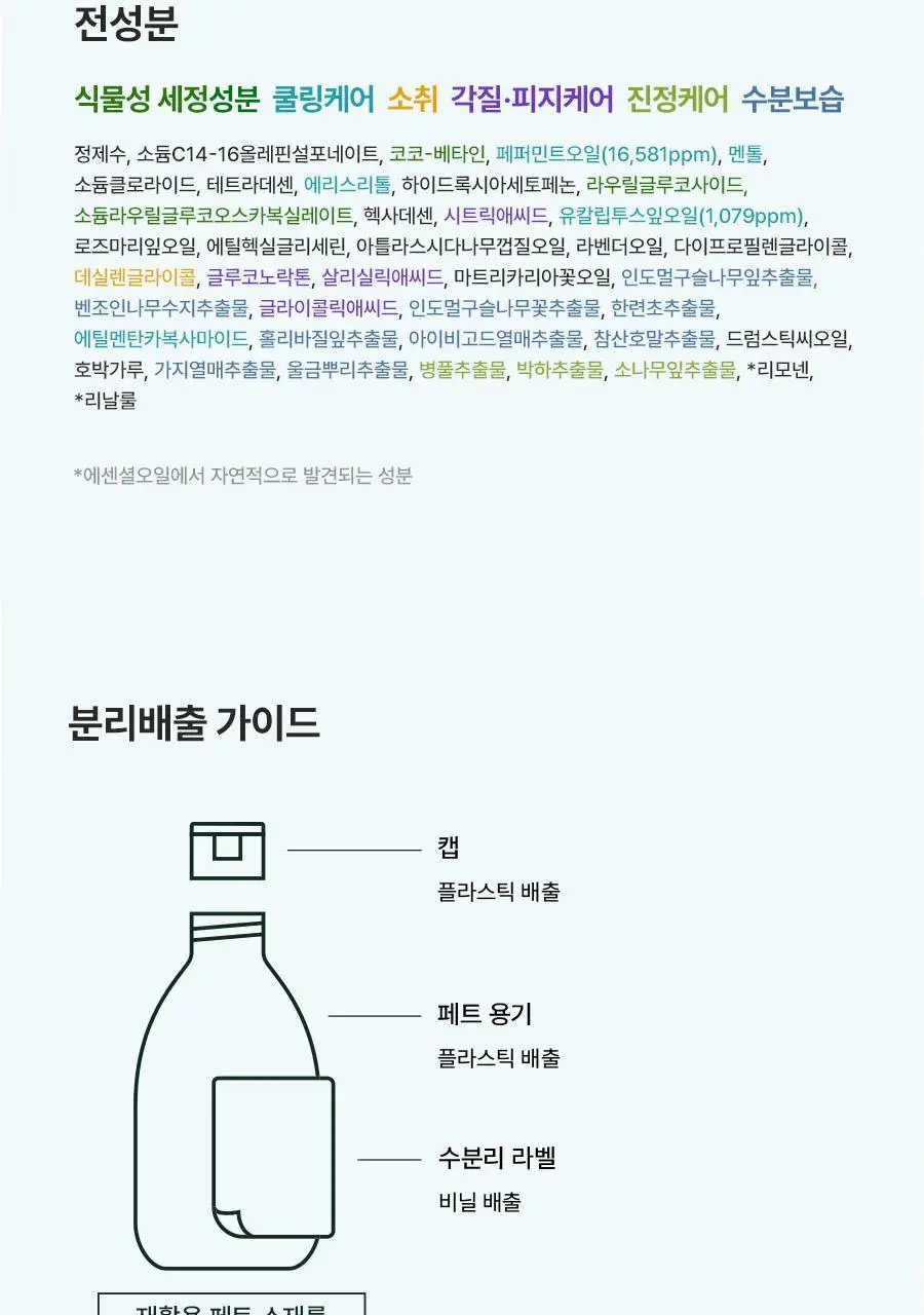 [쿨링/체취제거] 아로마티카 어웨이크닝 바디워시 페퍼민트&유칼립투스 300ml (온) 상세페이지 15